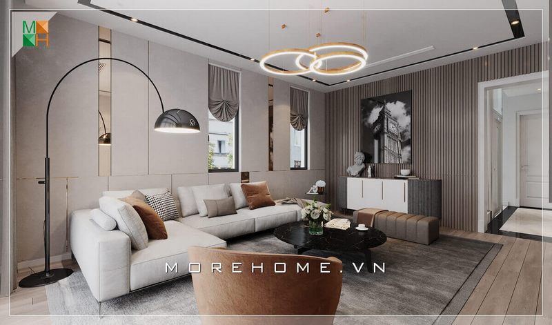 +20 Ý tưởng thiết kế phòng khách căn hộ chung cư 3D cao cấp, ấn tượng 2022-2025